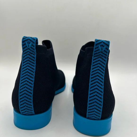 VIVAIA Square-Toe Water-Repellent Ankle Boots (Ryan Pro) Navy Azure Blue - Picture 11 of 13